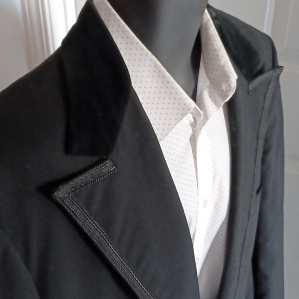 LORD WEST Vintage Black Tuxedo Blazer / Dinner Jacket, 46 XL